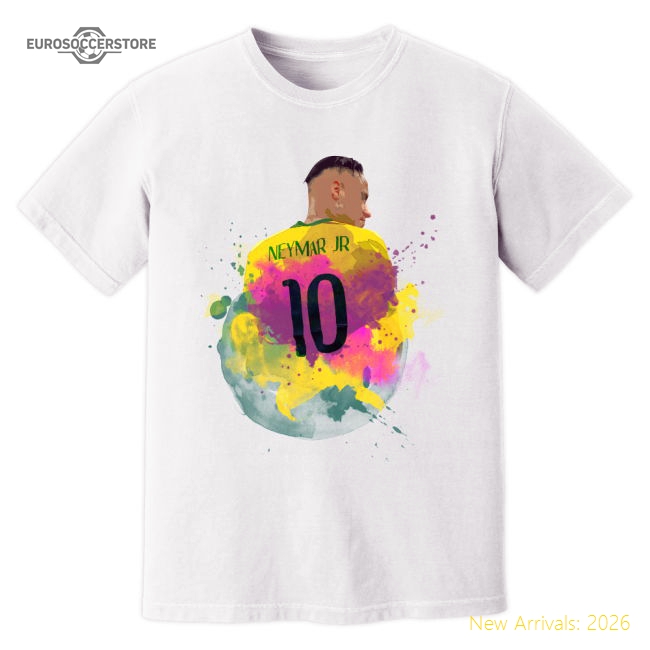 Durable Neymar Brazil T-shirt - Cotton Athletic Durability
