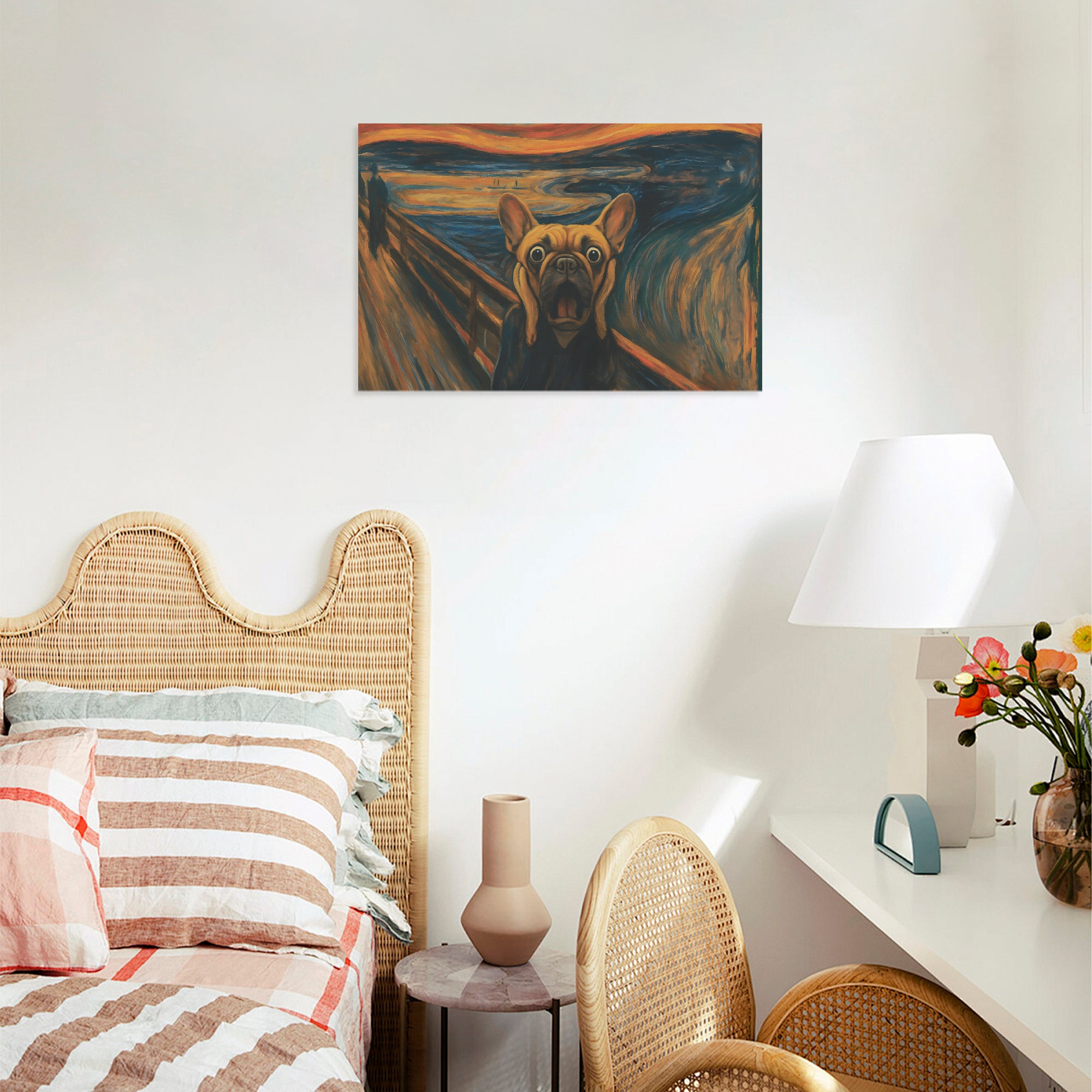 Ivy - Adorable Frenchie canvas Wall Art