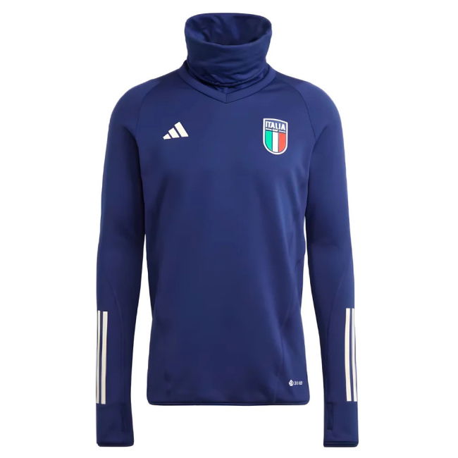 2023-2024 Italy Pro Tiro Warm Top (Dark Blue) Quality Worldcup