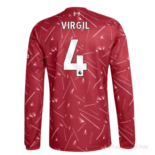 [EFKS] 2026-2027 Liverpool Long Sleeve Home Shirt Virgil 4