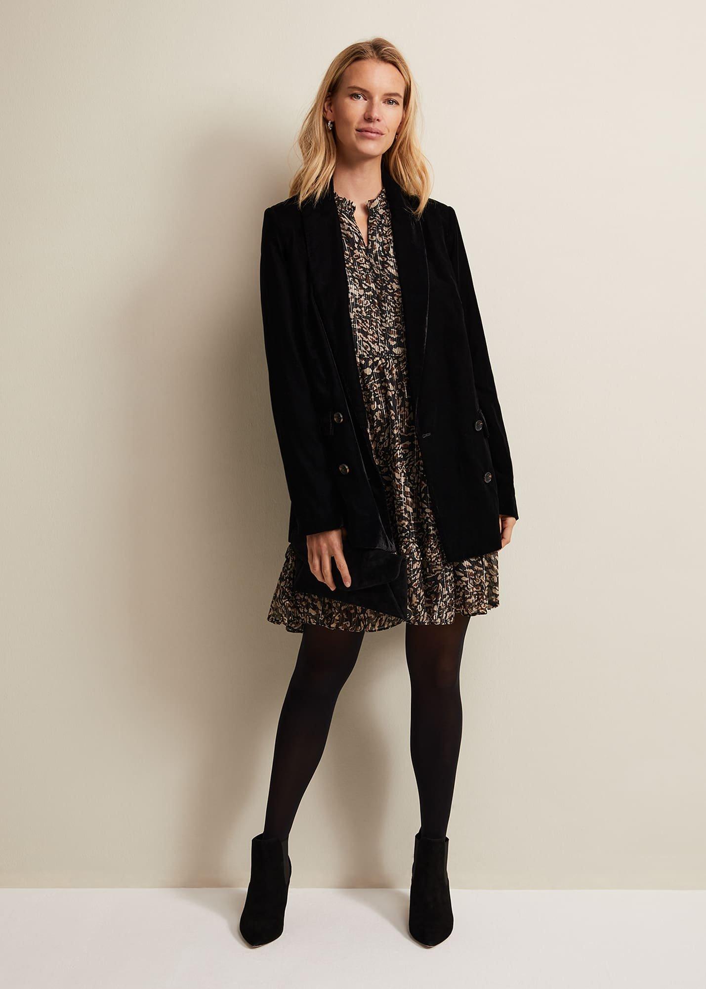 Shreya Leopard Swing Mini Dress