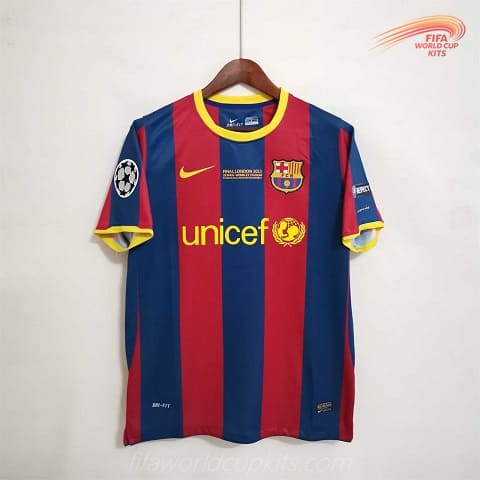 Barcelona 10-11 Home UCL Final Football Kit