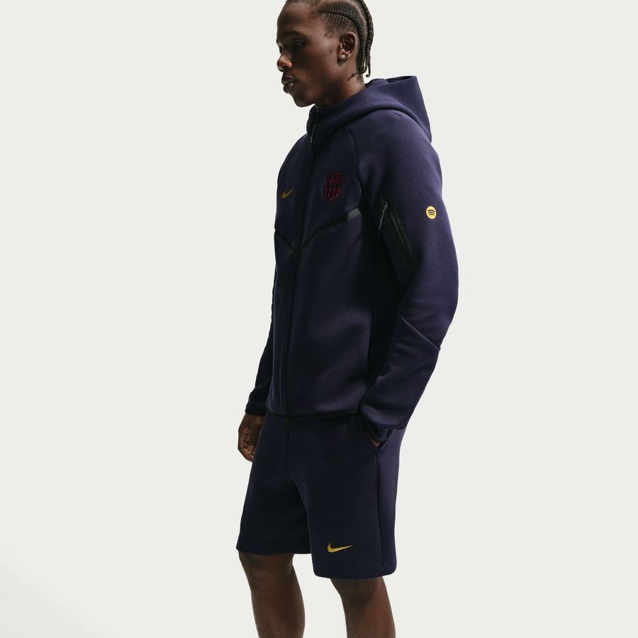[EFKS] Barcelona Shorts Tech Fleece Blackened Blue/Mineral Yellow Uniform