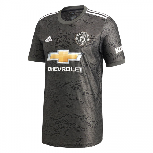 20-21 Manchester United Away Black Soccer Jersey Shirt Player Version