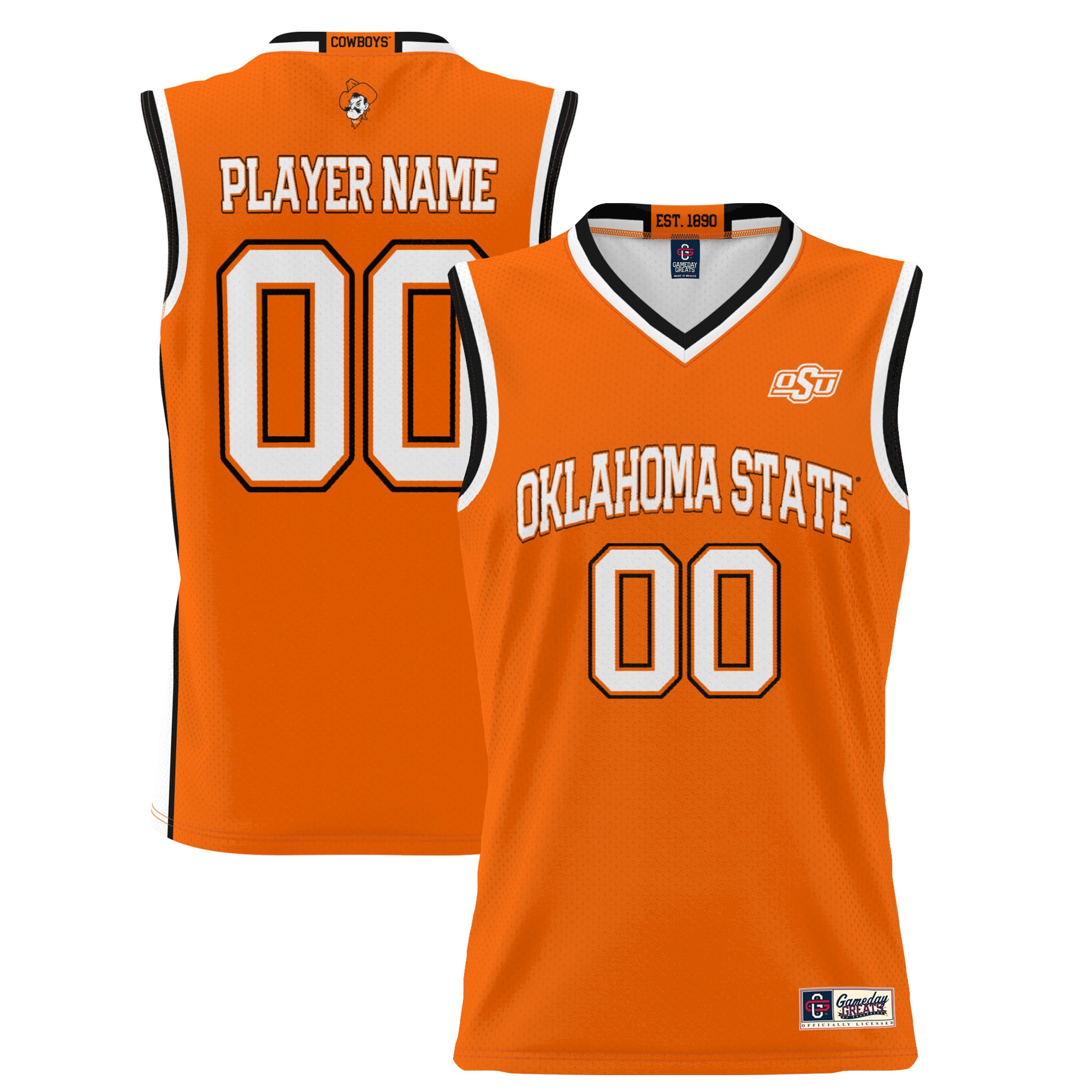 [NJP] Oklahoma State Cowboys GameDay Greats NIL Pick-A-Player Lightweight Women's Basketball Jersey - Orange