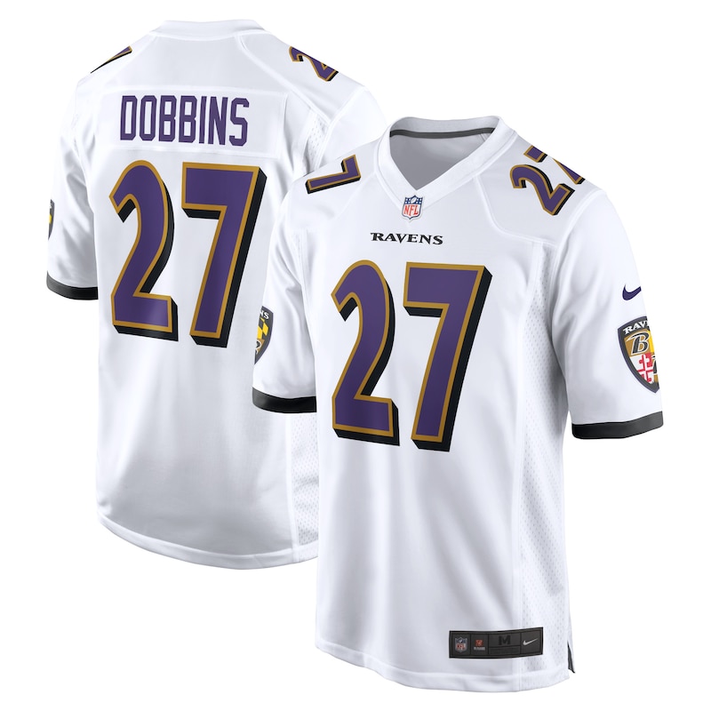 None J.K. Dobbins Baltimore Ravens Sleek Game Jersey Football Apparel