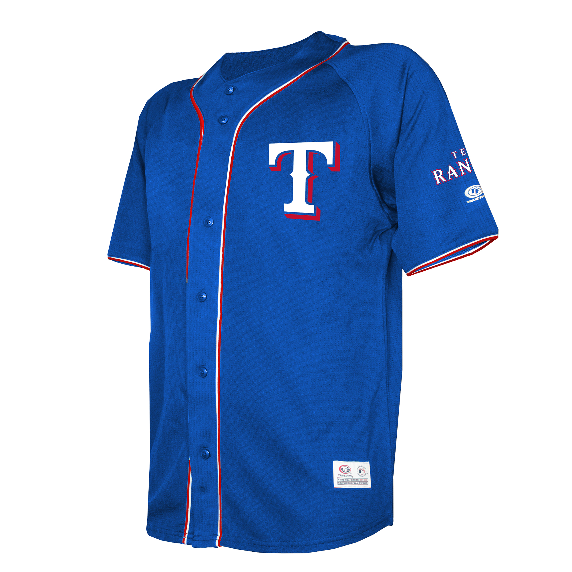 [ESK] Texas Rangers Stitches Team Color Full-Button Fashion Jersey - Royal