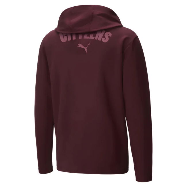 2024-2025 Man City Casuals Hooded Jacket (Dark Jasper)