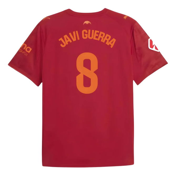 2025-2026 Valencia Away Shirt (Kids) (Javi Guerra 8) - Ultras Appro...