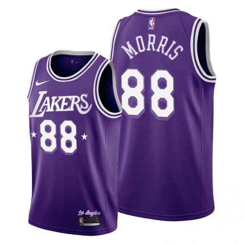 Purple LAL Angeles Lakers #88 Fan Edition Jersey Game Day Wear