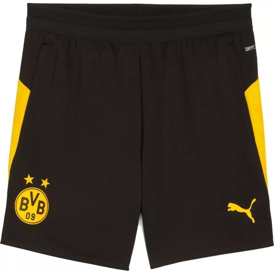 Dortmund Training Shorts Puma Jet Black/faster Yellow Kids