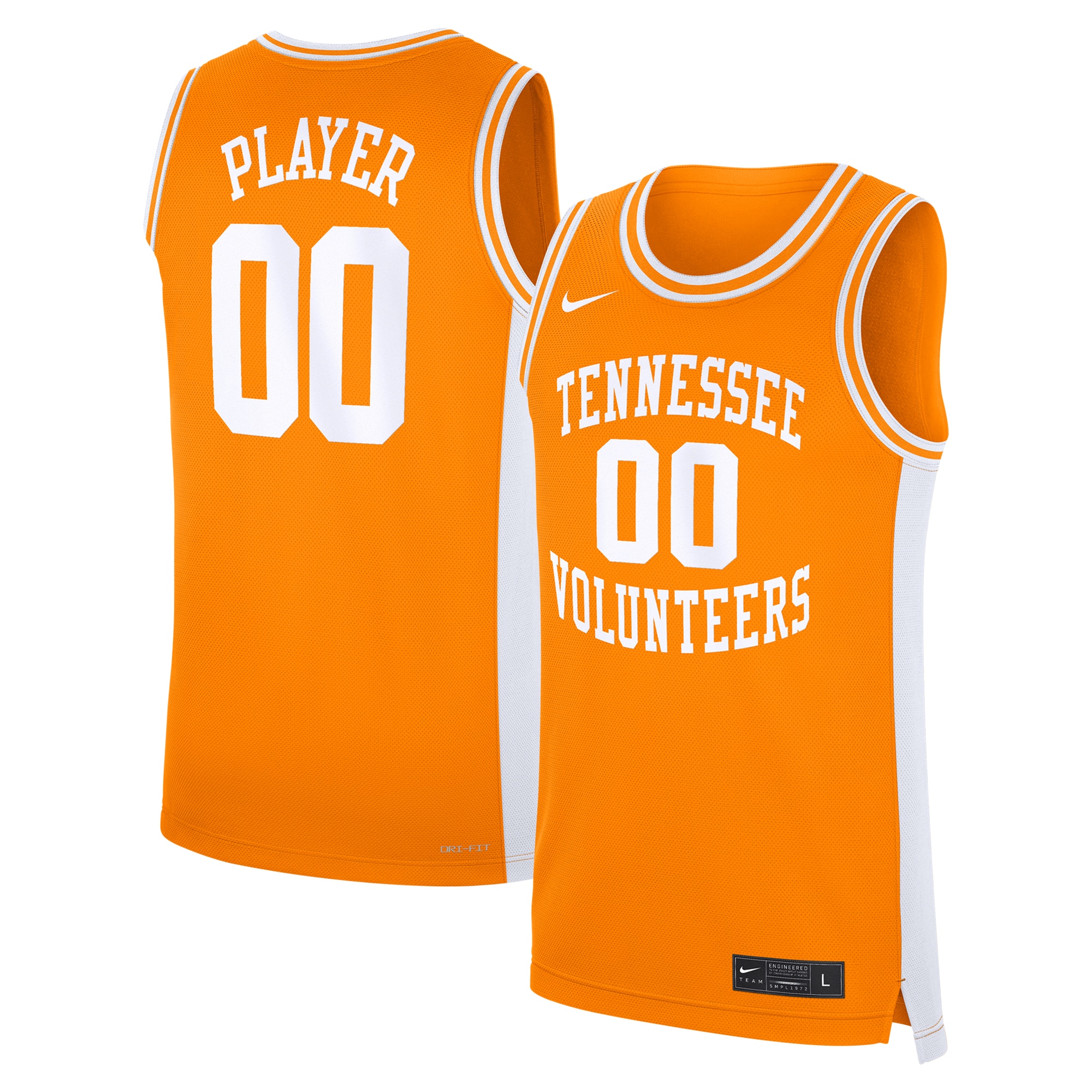 [NJP] Tennessee Volunteers Unisex Men's Basketball NIL Pick-A-Player Replica Jersey - Orange