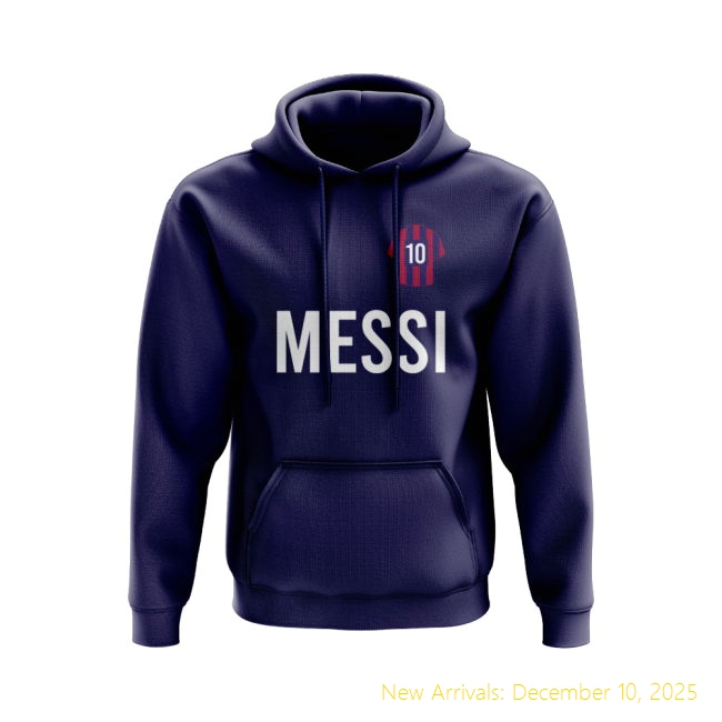 High-Quality Barca Lionel Messi Barcelona Number Hoody (Navy)