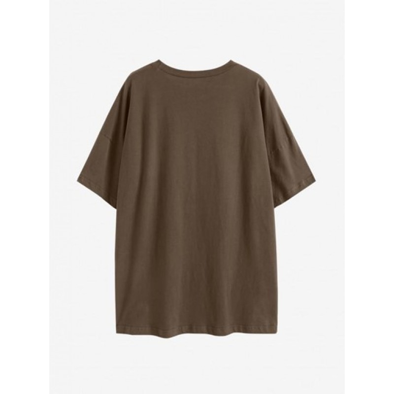 Sketch Women Print Drop Shoulder T Shirt OC7768