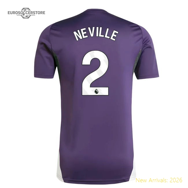 2025-2026 Man Utd Training Jersey (Aurora Plum) (Neville 2)
