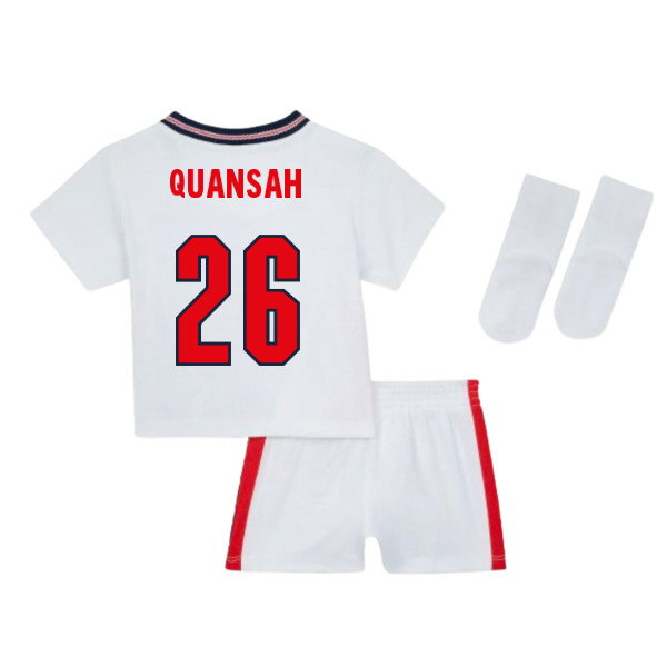 England 2026-2027 Home Kit Quansah #26 National Team Jersey