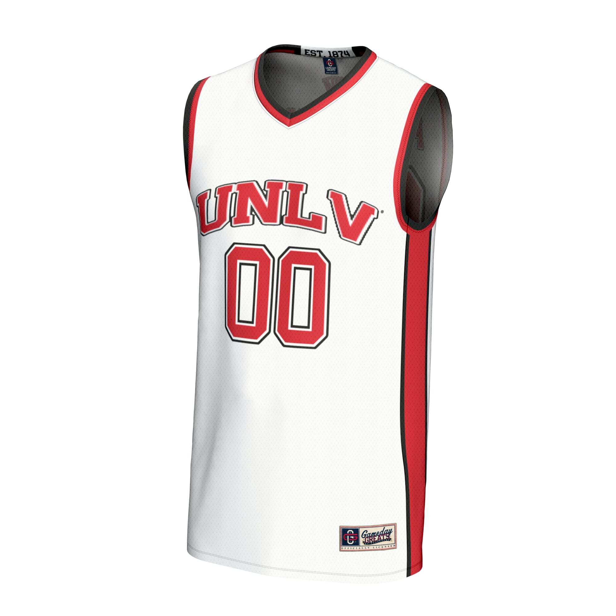 UNLV Rebels GameDay Greats Unisex Men's Basketball NIL Pick-A-Player Lightweight Men's Basketball Fashion Jersey - White