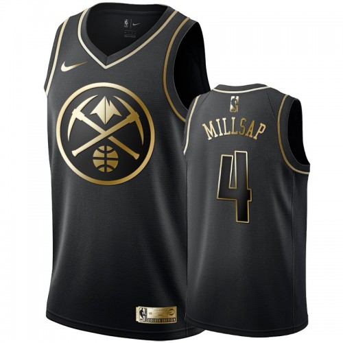 Black MIL Denver Nuggets #4 Nike Premium Jersey Game Day Wear