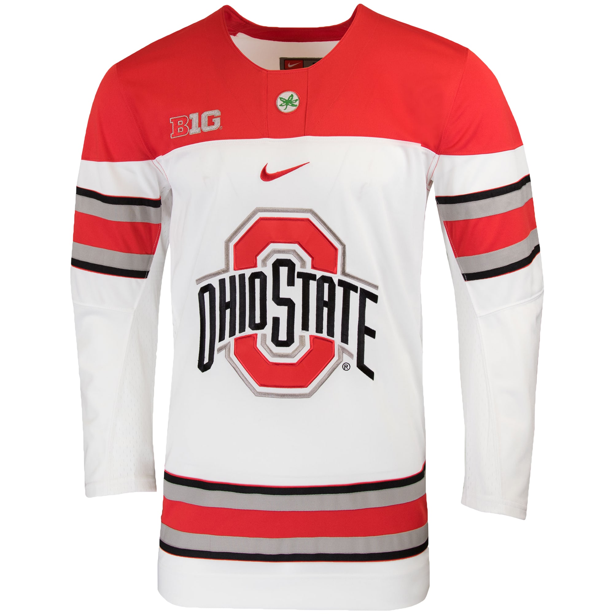 [NJP] Ohio State Buckeyes Replica College Hockey Jersey - White
