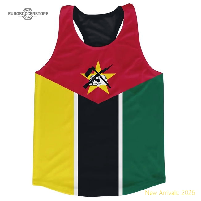 High-quality Mozambique Stripe Running Vest - World Cup Edition