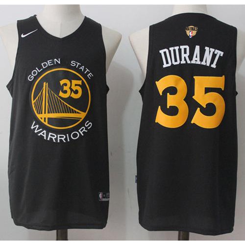 Nike Warriors Black Kevin Durant #35 Jersey - NBA Fan Apparel