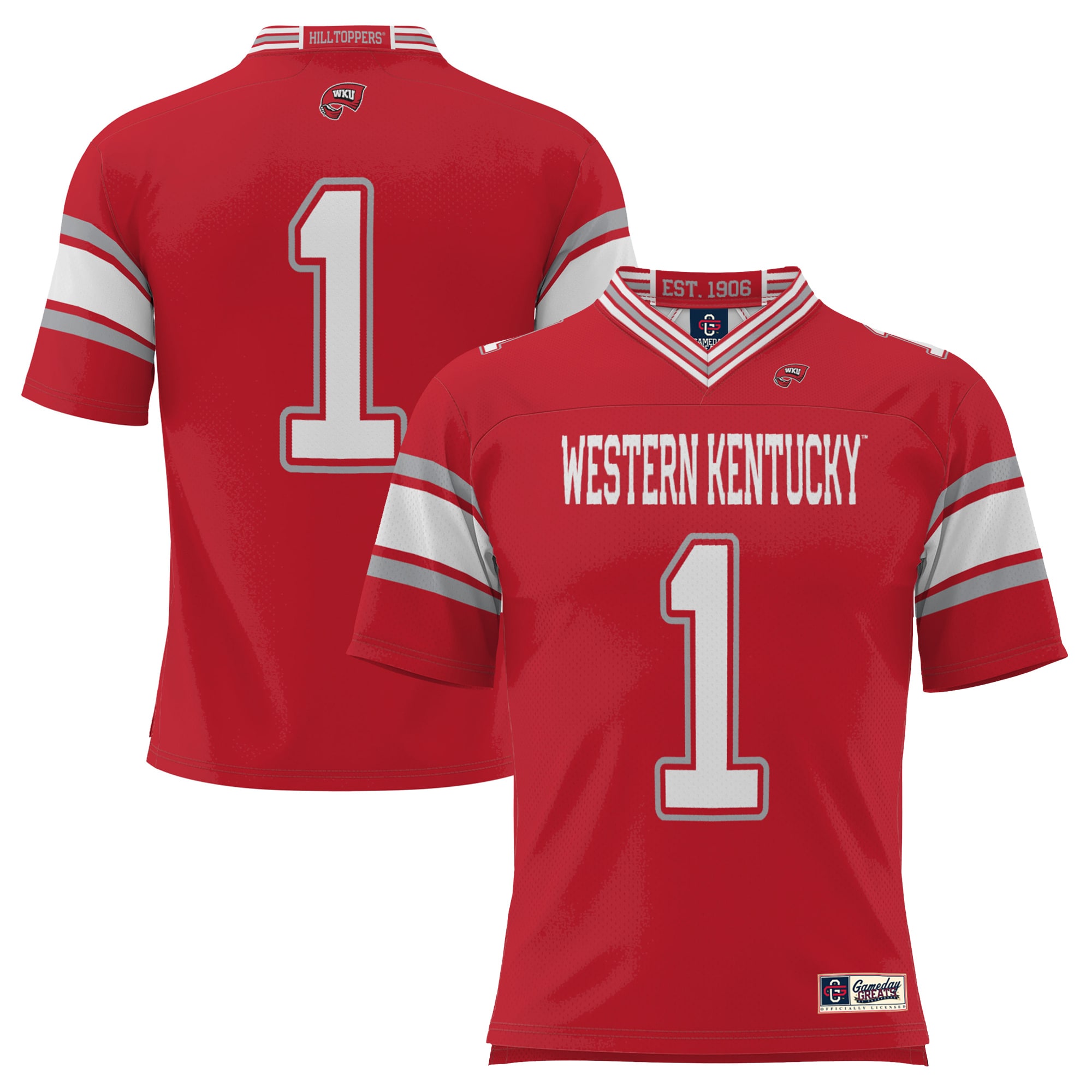 [DDG] Western Kentucky Hilltoppers GameDay Greats Endzone Football Jersey - Red