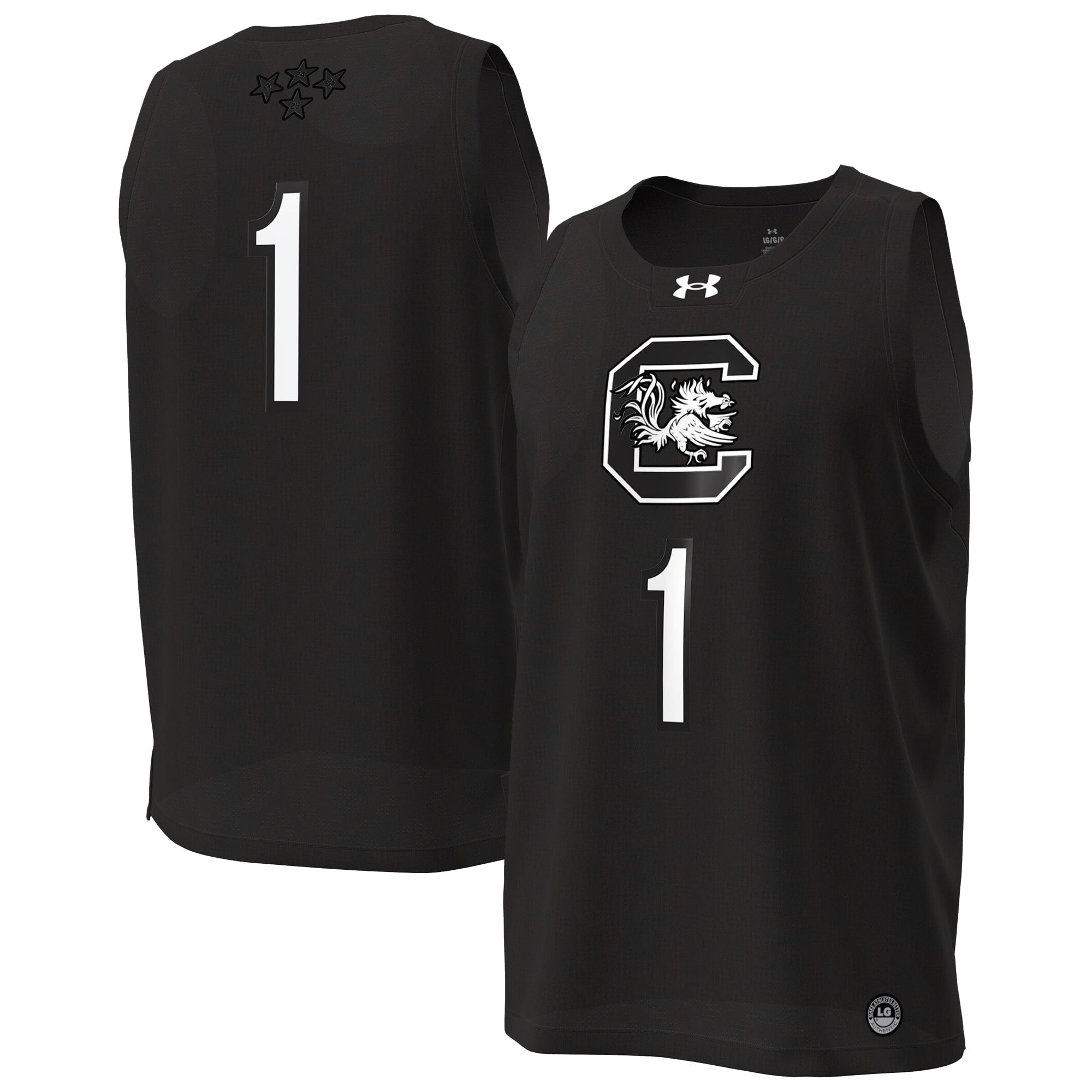 South Carolina Gamecocks Under Armour Women's #1 Replica Basketball Jersey - Black
