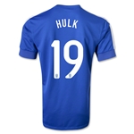Elite Series 2013 Brazil 19 Hulk Blue Away Jersey Shirt