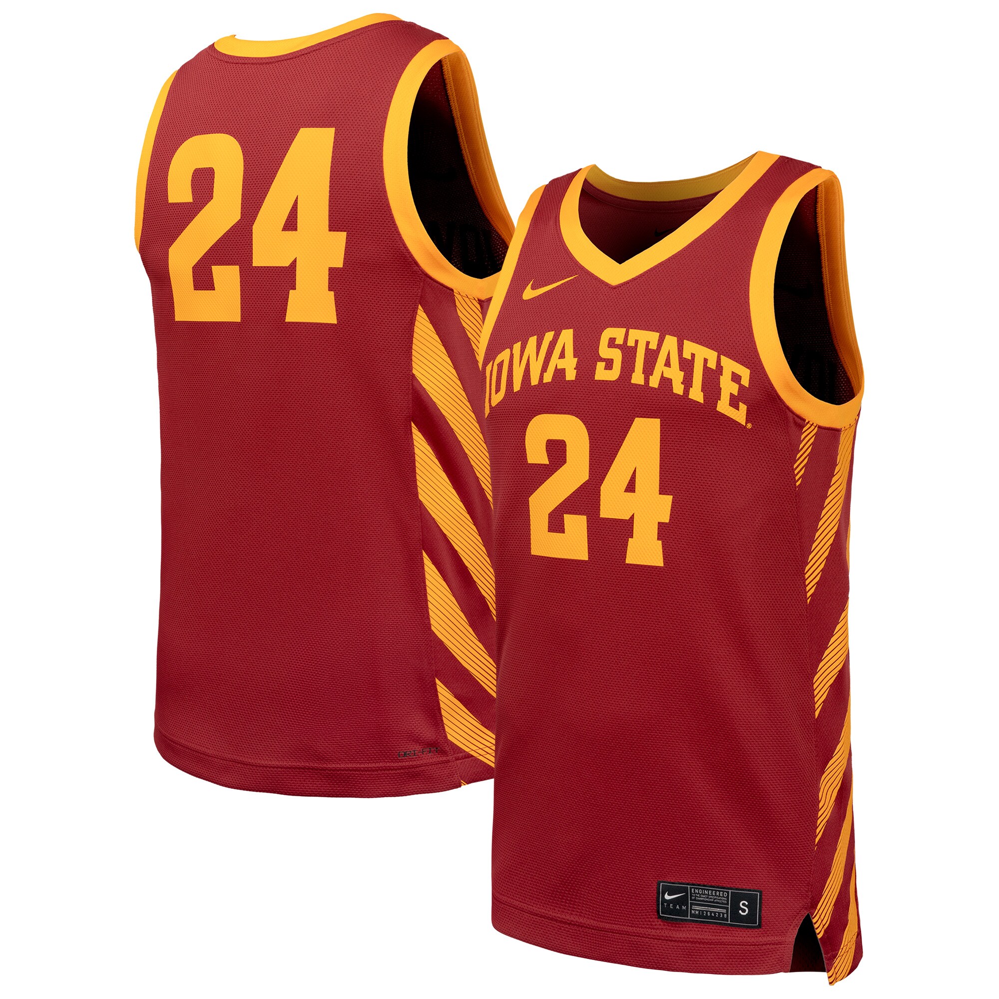 [DDG] Iowa State Cyclones Replica Basketball Jersey - Cardinal