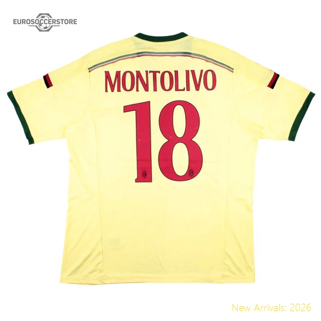 Premium Ac Milan 2014-15 Third Shirt (Xl) Montolivo #18 (Excellent)