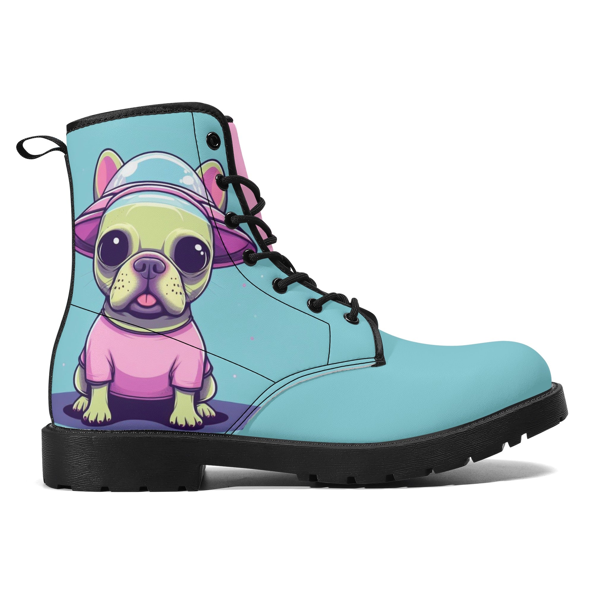 French Bulldog Bailey Leather Boots Cute Frenchie Essential