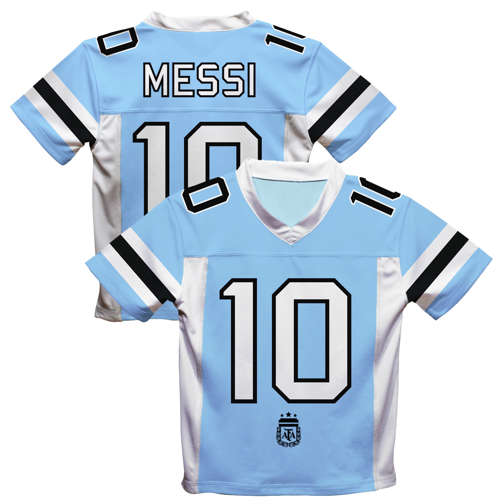 [SPK] Lionel Messi Argentina National Team Vive La Fete Football Jersey - Light Blue