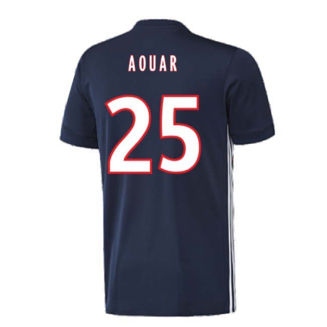 Lyon 2017-18 Away Shirt ((Excellent) L) (Aouar 25) | Professional