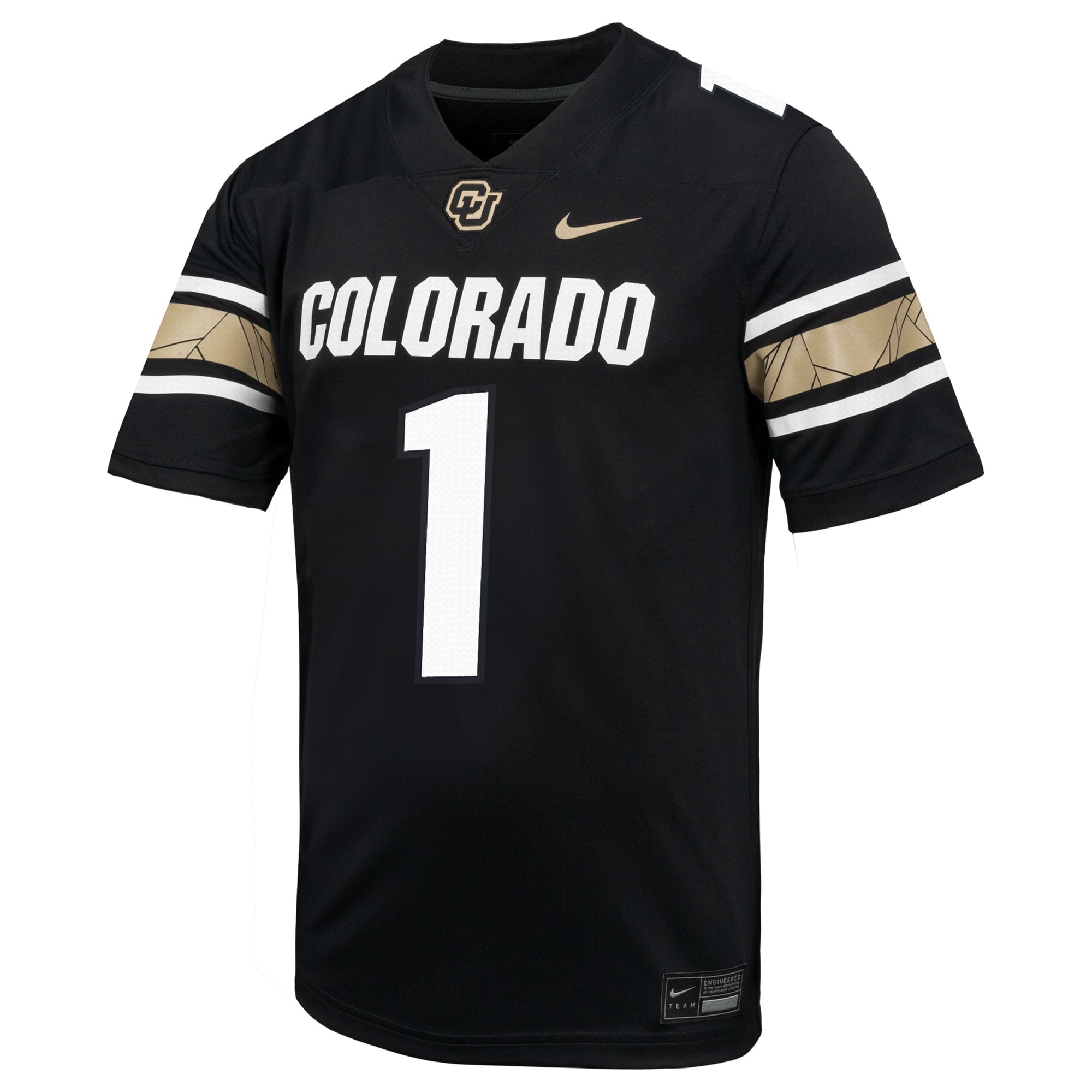 #1 Colorado Buffaloes Nike Throwback Game Jersey - Black