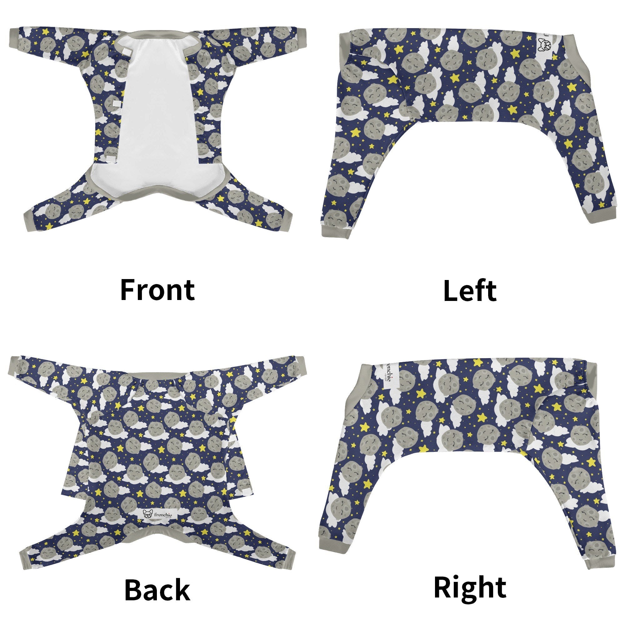 Finn - Breed-specific Frenchie Pajama Indoor Use | Comfort Fit