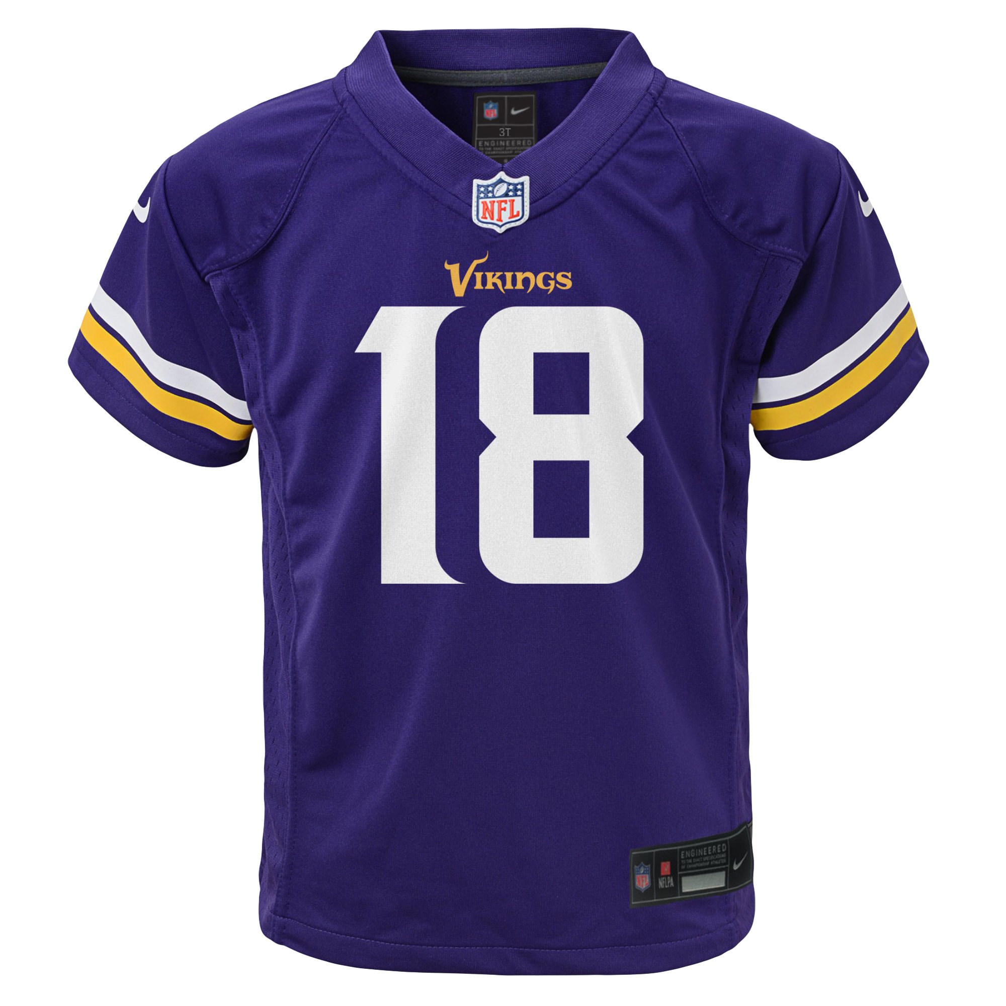 [ESK] Justin Jefferson #18 Minnesota Vikings Toddler Game Jersey - Purple