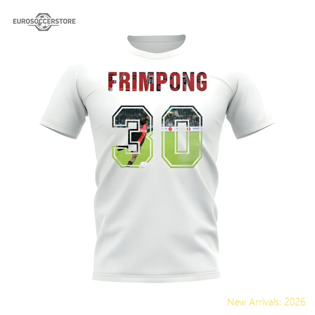 Official Jeremie Frimpong Name And Number Bayer Leverkusen T-Shirt