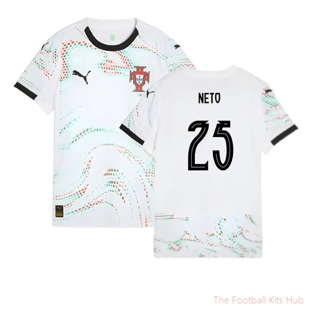 [LK] 2025/26 Portugal Away Shirt (Womens) (Neto 25)