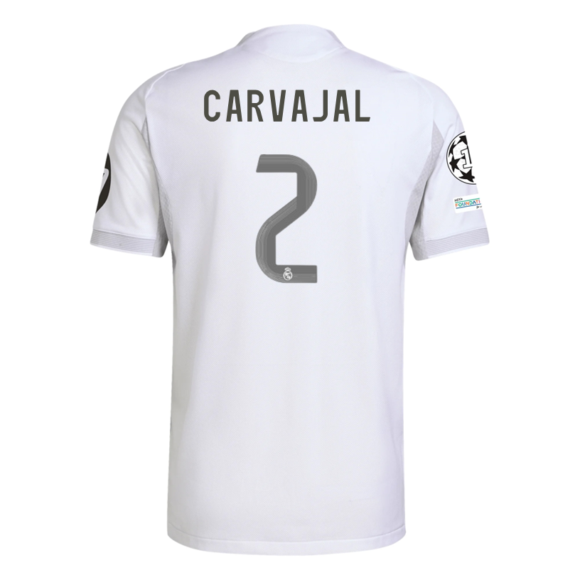 Real Madrid Carvajal 2025-2026 UCL Home Jersey – Authentic Shirt