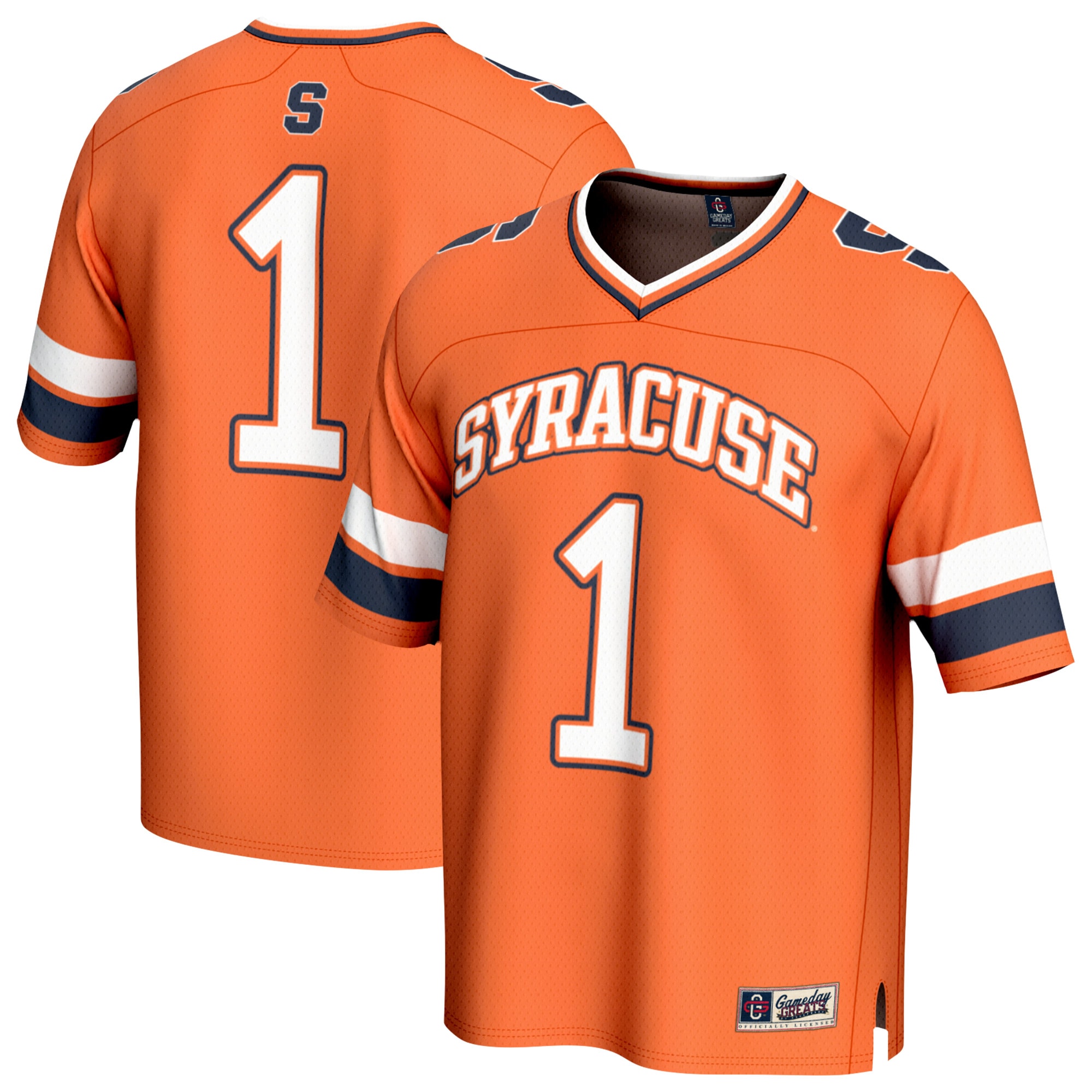 #1 Syracuse Orange GameDay Greats Youth Lightweight Collegiate Football Fashion 26/27 Football Jersey - Orange