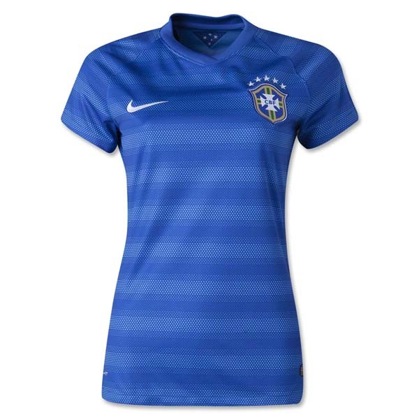 High Performance Women 2014 Brazil Away Blue Soccer Jersey Shirt