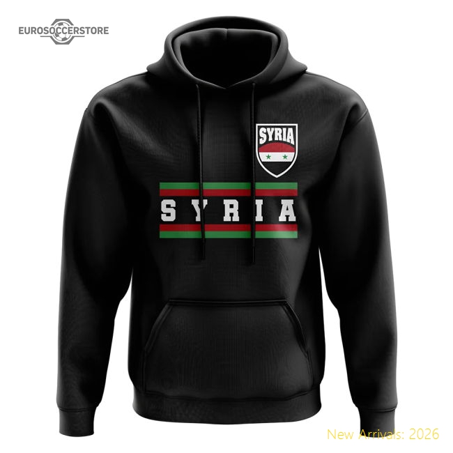 First-class Syria Core Football Country Hoody (black) - Fan Collection