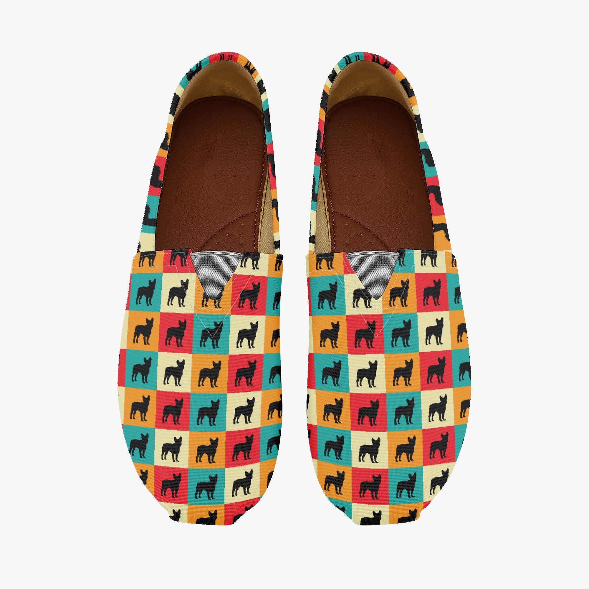 Street-Ready Frenchie-Fan Periwinkle - Casual Canvas Shoes as a Gift