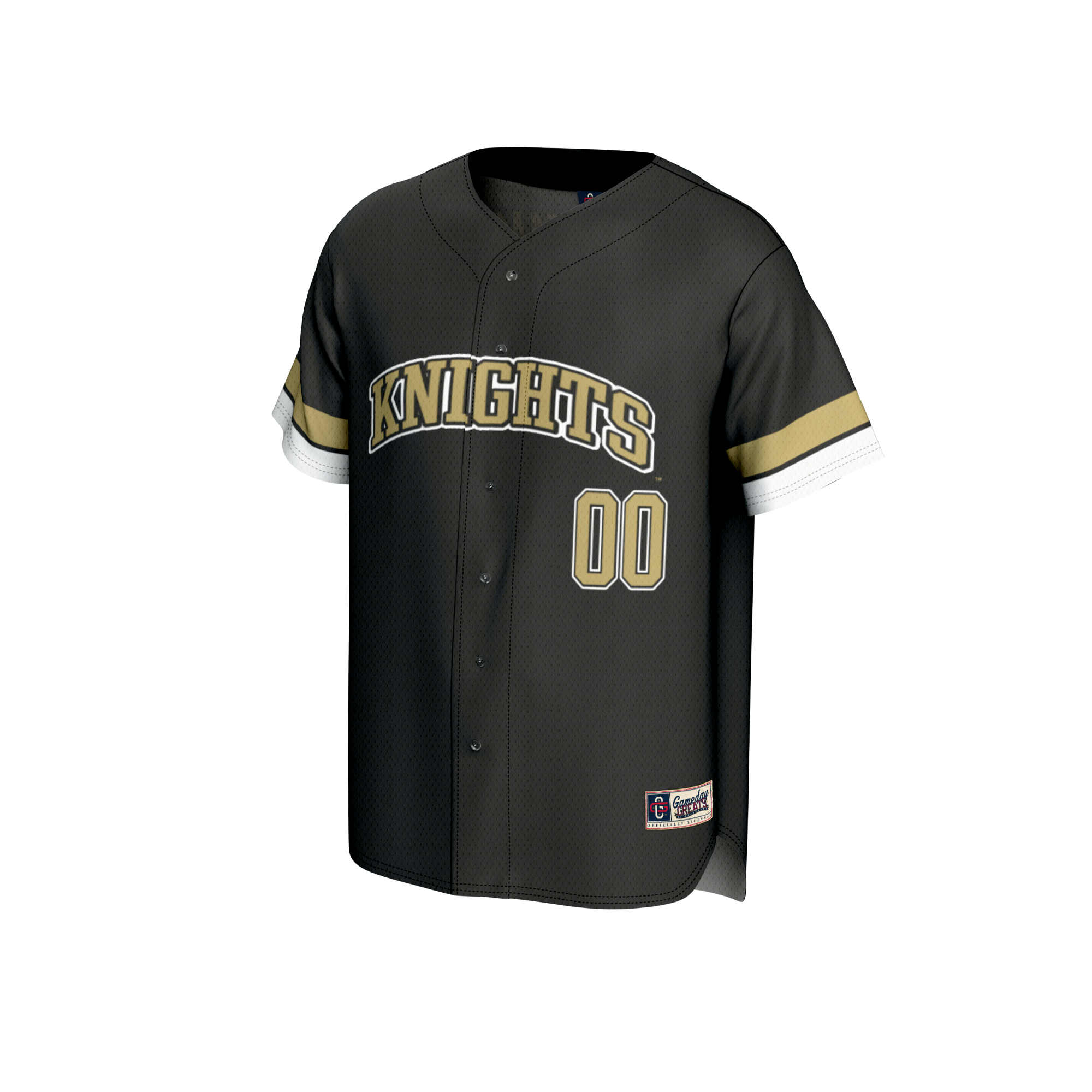 [NJP] UCF Knights GameDay Greats Unisex NIL Pick-A-Player Lightweight Baseball Jersey - Black
