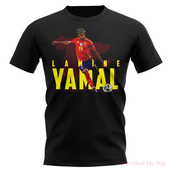 Lamine Yamal Spain 19 T-Shirt (Black)