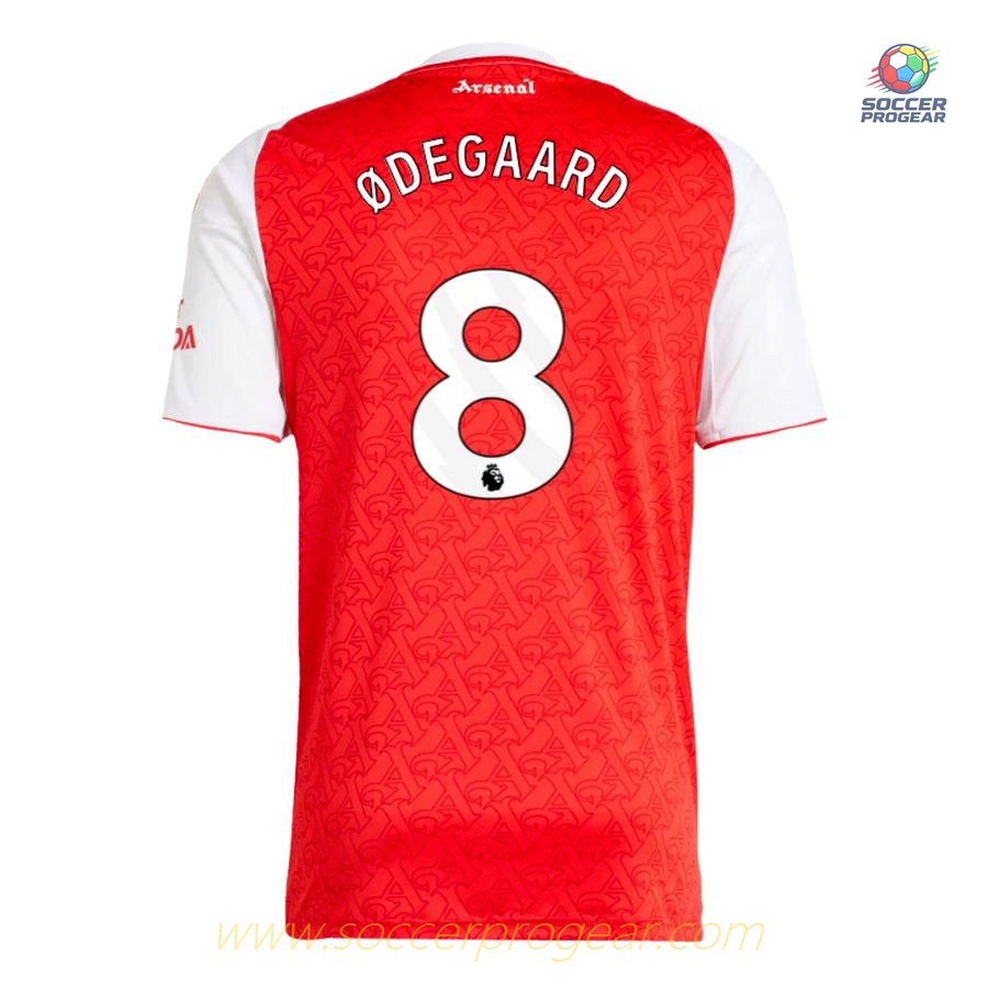 Arsenal 2025/26 Collection Odegaard Home Soccer Kit Children Shirt