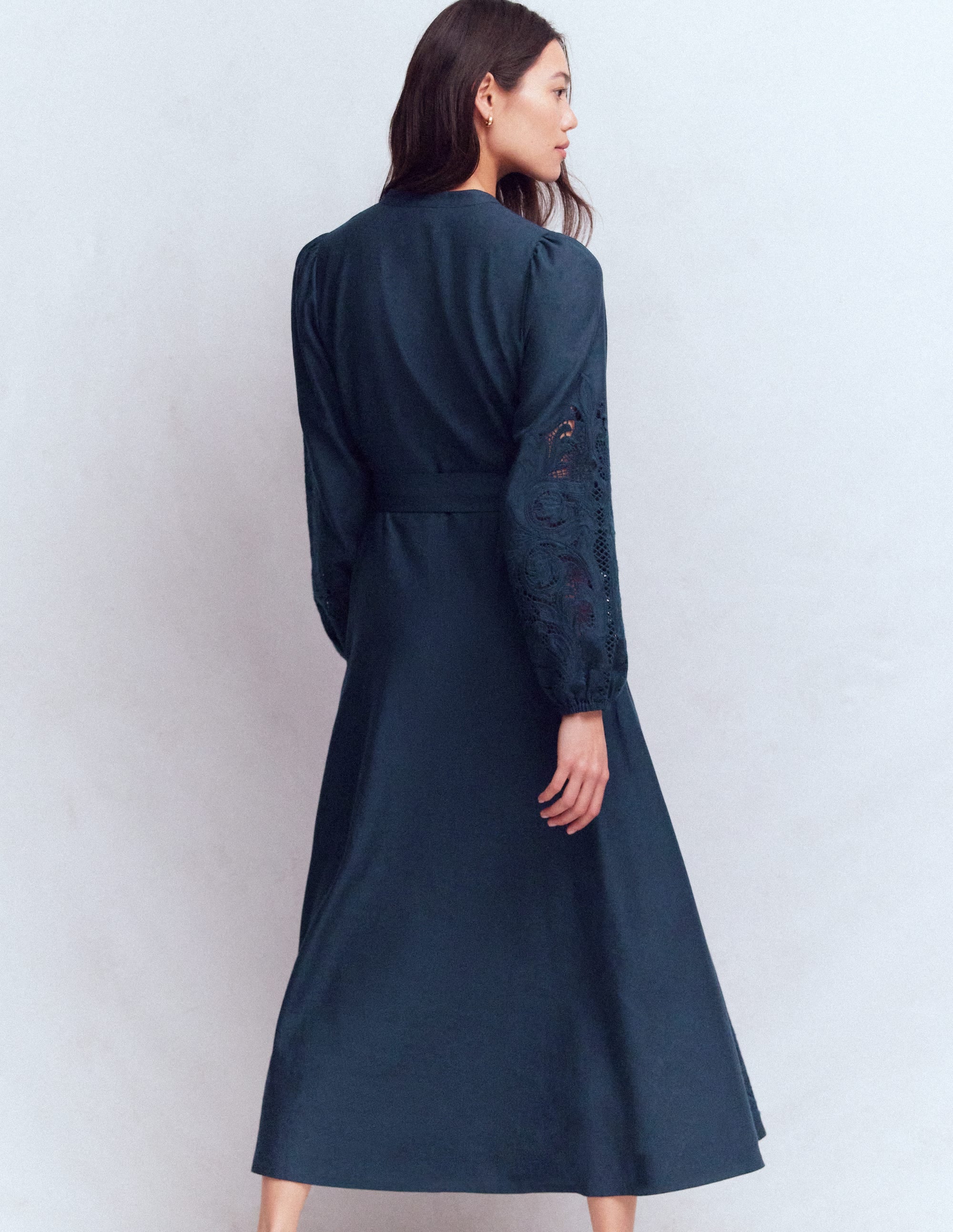 Mae Linen Blend Shirt Dress
