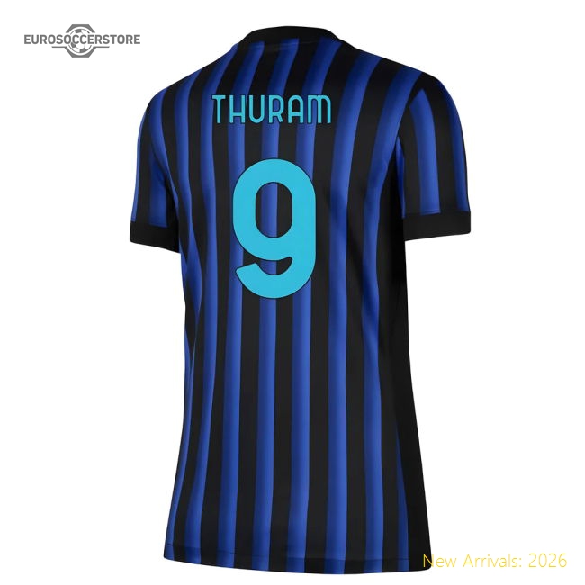 2025-2026 Inter Milan Home Shirt (womens) (thuram 9) - Supporter Edition