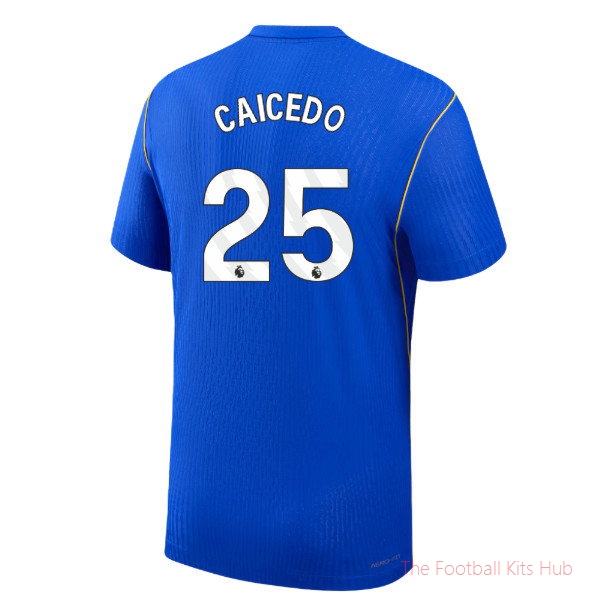 2026-2027 Chelsea Aero-FIT Shirt Caicedo #25 Player Issue Soccer Kit