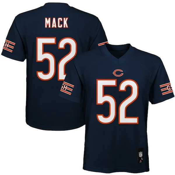 None Khalil Mack Replica Jersey - Navy | NFL Player Jersey | NFL Footb